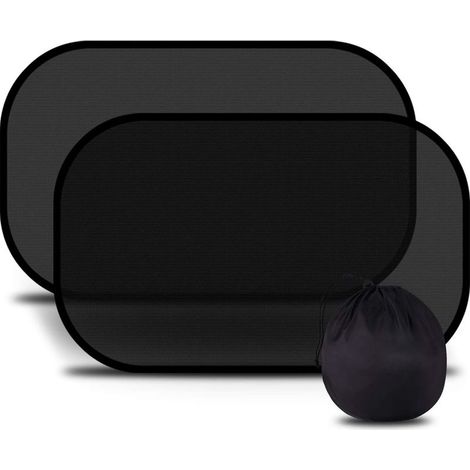Pare-soleil de voiture pour enfants, isolation UV/thermique extrêmement sombre, pare-soleil autocollant pour enfants, installation rapide/facile, sac de rangement fourni, dimensions 51x31 cm (1/5)