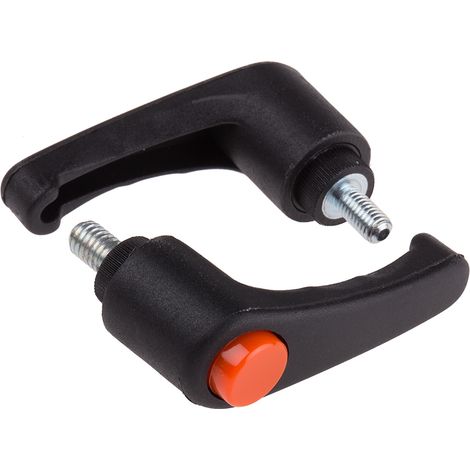 Levier de serrage RS PRO, , filetage M6, Mâle L. 10mm ( Prix pour Paquet de 2 )