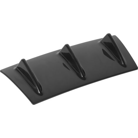 Universeller, glänzend schwarzer, wasserdichter Heckstoßstangen-Diffusor-Lippenspoiler für Fahrzeugtuning mit 3 Finnen (1/5)