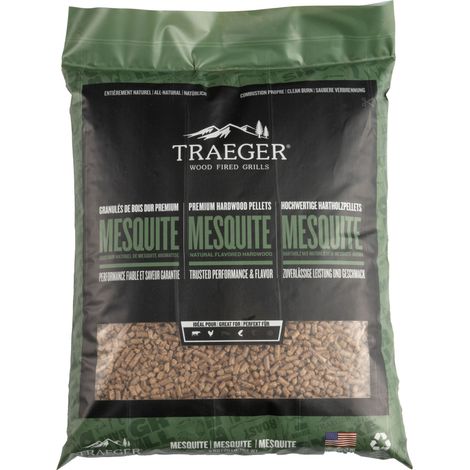 Pellets Traeger Mesquite 9 kg Madera dura natural (1/5)