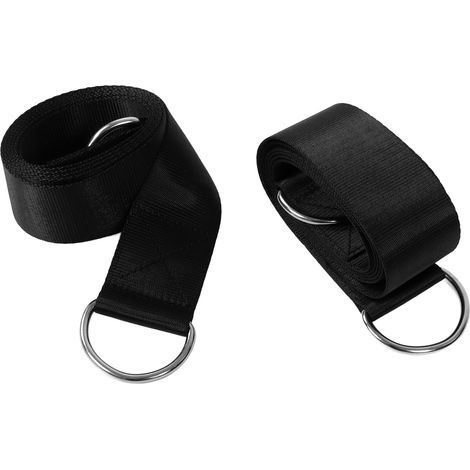 Kit de suspension pour balançoire d'arbre avec mousquetons, ceinture de suspension incassable pour hamac de randonnée d'extérieur (1/5)