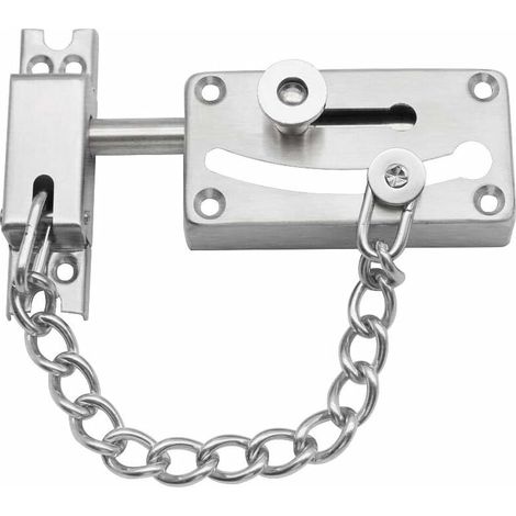 Coffret de forets pour perceuse  Coulissante Verrou Barrel Bolt en Acier Inoxydable de Sécurité Antivol Chane avec Vis, Argenté
