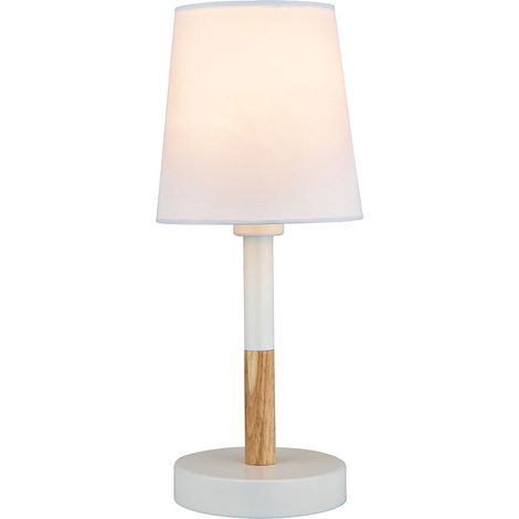 Lampe De Table, E14 Max 40 W, ø 13 X 32 Cm, Blanche (1/2)