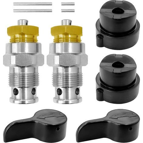 Ensemble de vannes de purge pour pulvérisateur de peinture sans air performant, compatible avec les modèles 390, 395, 490 et 495 (réf. 235014). Installation et entretien rapides. (1/5)