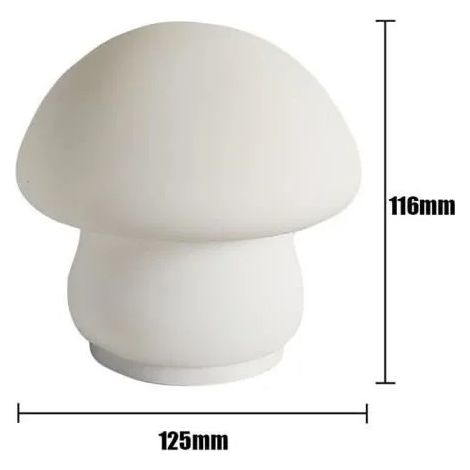Lampe LED champignon en silicone, tactile, fonctionne sur piles, lumière douce, 3 modes, décoration pour salon (1/4)