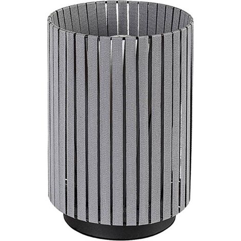 Lampe de table vintage textile gris/noir E27 Revan IP20 (1/5)