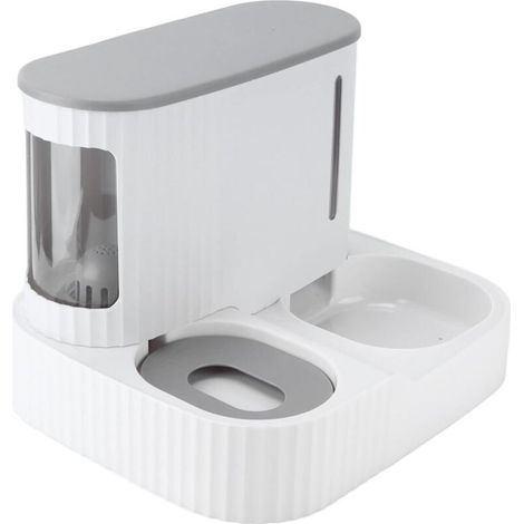 Distributeur Automatique de Nourriture. 2 en 1 mangeoire pour Chien résistant à l'usure. Gamelles pour Chats. matériau sr. Distributeur de Croquettes et Eau pour Chat et Chien