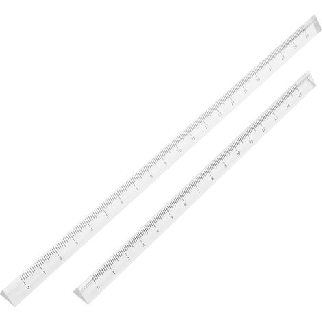 Ensemble de 2 outils mesure en plastique transparent Holibanna (1/5)