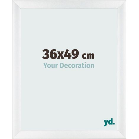 yd. - Cadre photo 36x49 - Blanc Brillant - MDF - Pisa (1/5)