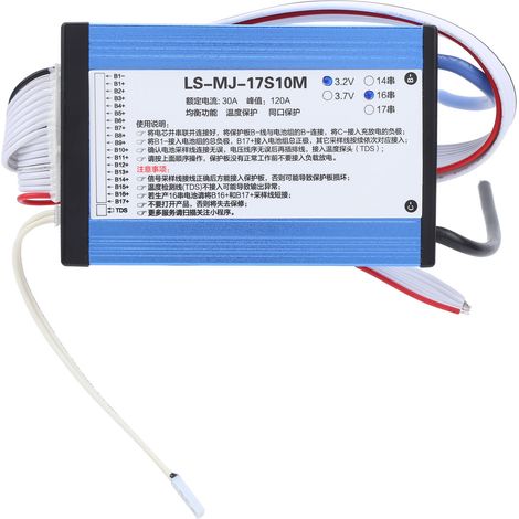 Carte de Protection de batterie au Lithium 3.2V 30A 14S-16S universelle avec équilibre BMS18650 Multiple (1/5)
