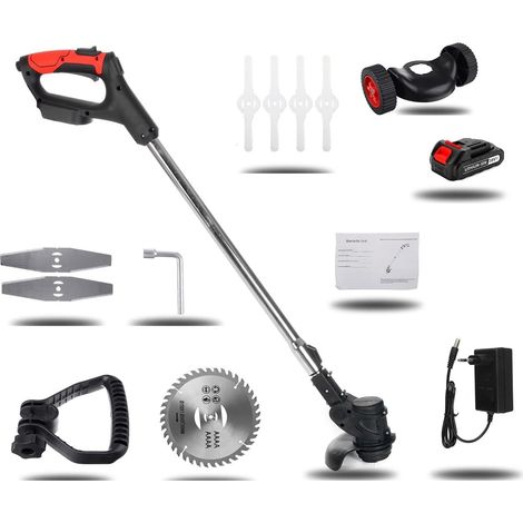 Tondeuse à Gazon électrique sans Fil 2000W Tondeuse à Gazon Portable débroussailleuse réglable désherbeur Outil d'élagage Machine de Jardinage (Color : Type J, Size : Small) (1/5)