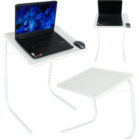 Beistelltisch fur laptop klappbar 52 x 40 cm wei