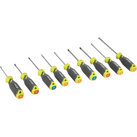 Jeu de 9 Tournevis Aimantés - Complet PH/PZ/Plat, Précision et Force (1/5)