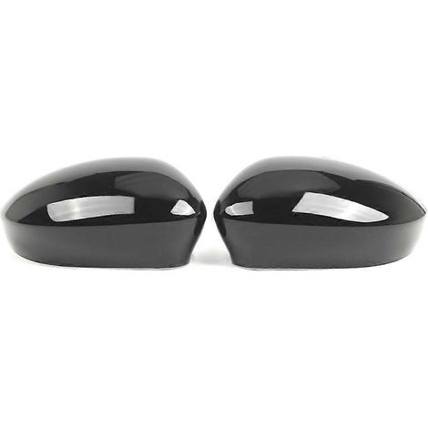 Coque de rétroviseur extérieur pour Fiat 500 (2007-2023) - Références : 735452185 et 735452186 - Noir brillant