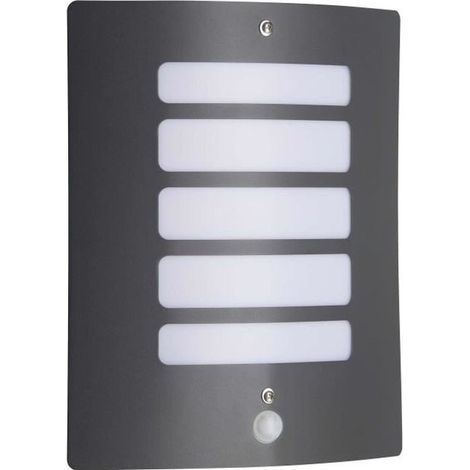 Brilliant – Applique extérieure avec détecteur de mouvement – Anthracite – Culot E27 – Puissance 60W – Métal et plastique (1/6)
