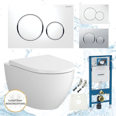 Geberit Vorwandelement Sigma Bartolo WC spülrandlos Komplettset Sigma20 (1/5)