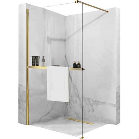 DUSCHWAND REA AERO GOLD N 80 WALK IN + EVO