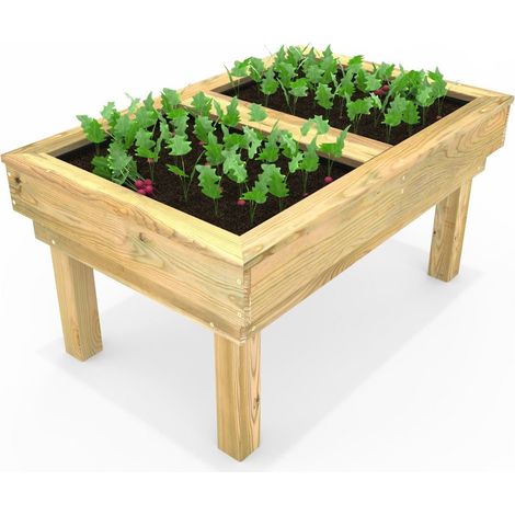 Rebo Wooden Learn and Grow Planter Double (1/5)
