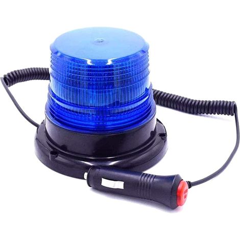 Feu De Signalisation Magnétique - Feu Clignotant Led 9 W - Alimentation 12 V / 24 V - Pour Véhicule - 1 Pièce (1/5)