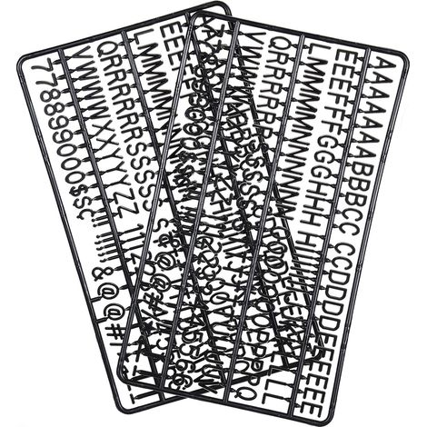 Letters - Numbers - Symbols - 3/4 Inch - For Plastic And Felt Letter Boards - 300 Pieces (1/5)