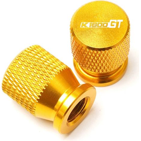 (Or) Compatible avec les modèles K1600GT et K1600GTL : cache-pneu, bouchon de valve, accessoire CNC anti-poussière. (1/5)
