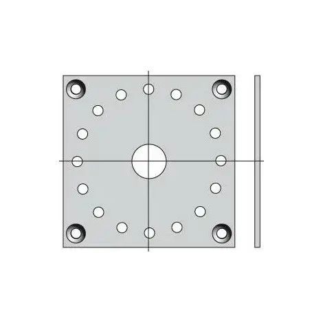 9706034 - Placa 100x100mm Para Csi Somfy