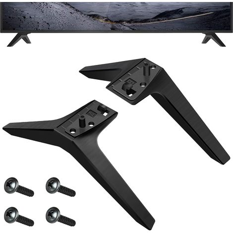 Pieds de Piédestal de Base TV, Support TV Universel Compatible pour Support TV LG Support de Table Smart TV Pied de Tele avec Vis Support de Remplacement (49 59 55 Pouces) (1/5)