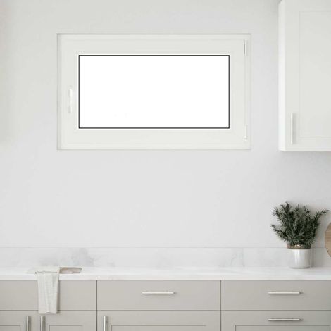 Ventana de sótano "RISOR" 100x70 cm oscilobatiente DIN derecha blanca vidaXL