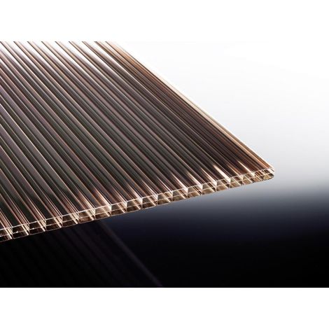 PC-Stegdreifachplatte 16 mm 980 x 3500 mm bronze