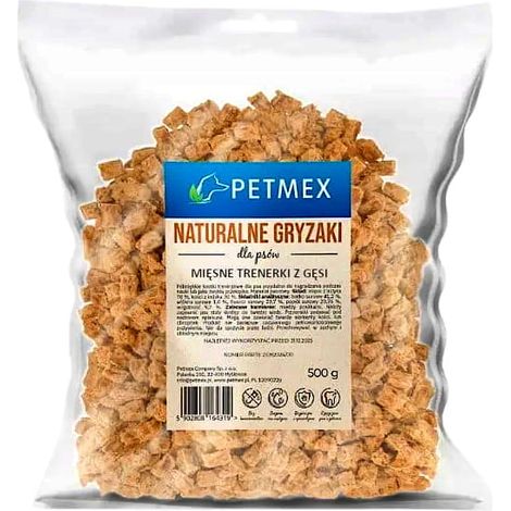 Premios para perros, entrenadores, cubos de carne para entrenadores de Petmex Goose 500g (1/3)