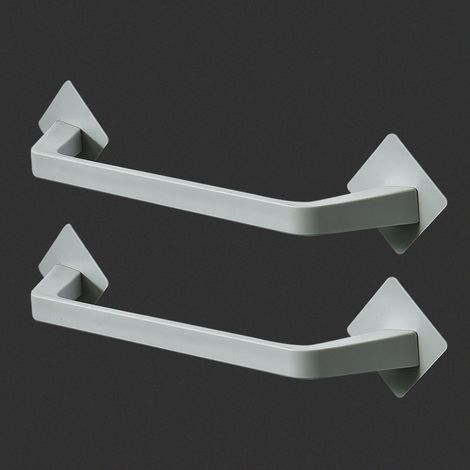 Porte-serviettes sans perforation, rangement sanitaire pour WC et bain (1/4)