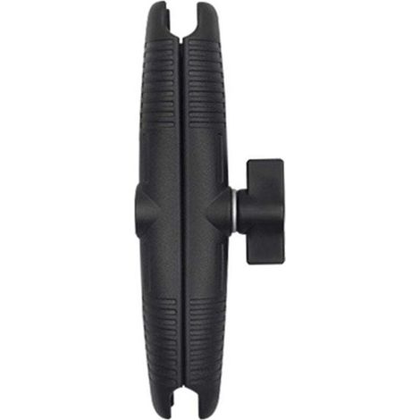 Bras en alliage d'aluminium 17 cm à double douille avec base à rotule de 1 pouce pour extension de caméra (1/4)