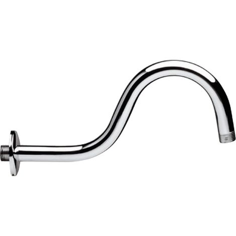 BRACCIO DOCCIA CURVO IN OTTONE PESANTE CROMATO Misura: cm 29