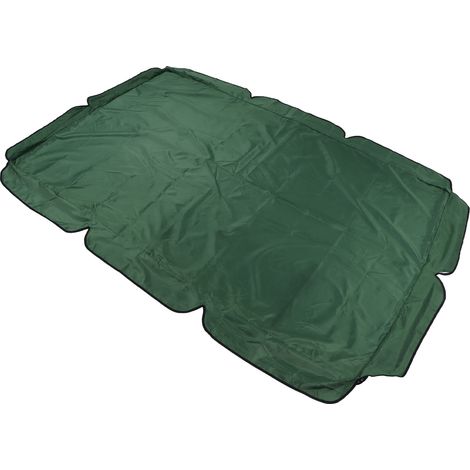 Toile imperméable pour balancelle extérieure en tissu Oxford 600D enduit d'argent, vert foncé (1/5)