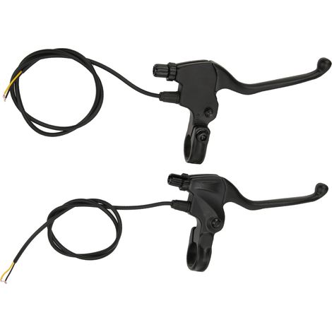 1 paire leviers de frein de vélo électrique alliage d'aluminium frein gauche et frein à main droite panne de courant levier de frein à main pour vélo électrique Scoooter.