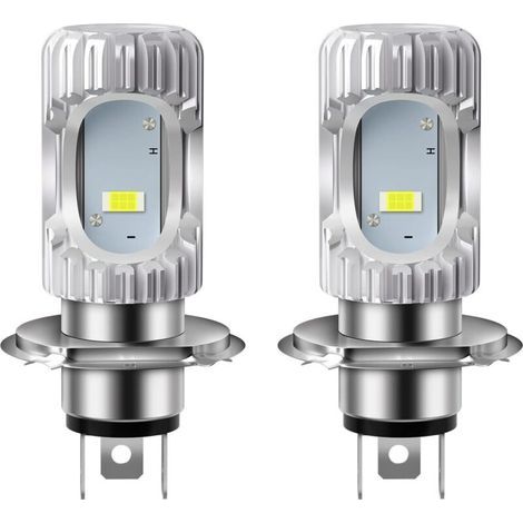 2 pièces HS1 Ampoule H4 Phares de Moto CSP 1860 SMD PX43t 35/35W Phares à Faisceau Haut/Bas 2000LM 6500K DC 9-80V (1/5)