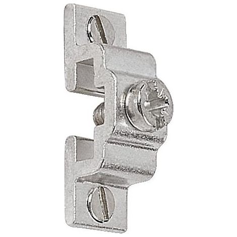 Support aluminium satiné pour tringle plate de 12 mm. la boîte de 10 pièces - SOCIETE BOULET