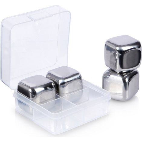 Cubitos de hielo de acero reutilizables 4 uds. (1/5)