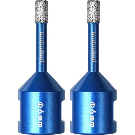Forets Carrelage Diamant 6mm, 2 pièces Trépan Diamant Carrelage (1/4)
