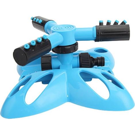 360° Rotationsregner mit 3 Armen und Leckageschutz, Bewässerungssystem für große Flächen, einfach zu montieren.
