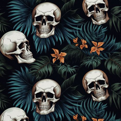 Tela decorativa para exteriores Oxford - Motivo de calavera I DX4782 (1/5)