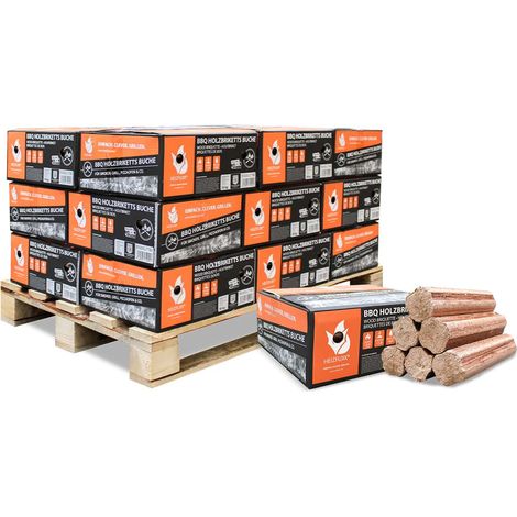 Heizfuxx BBQ-Buchenholzbriketts 18kg x 18 Gebinde 324kg 18er