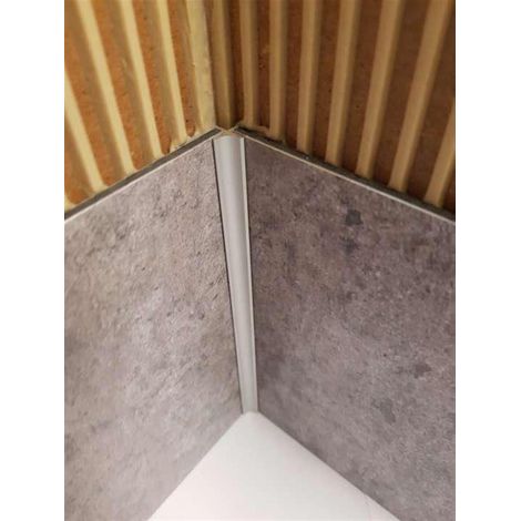 Roth – Profilé de finition angle 90° intérieur 255 cm – Pour panneaux VIPANEL 3 mm – Finition blanche – Installation facile