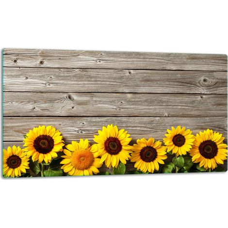 Schneidebrett aus Glas, 52x30 cm, Blumen (1/5)