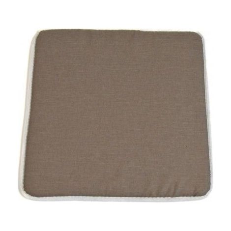Cuscino sedia action tortora imbottito 38x38xh2 cm casa giardino - Tan