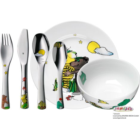 Set Vaisselle Enfant Janosch Wmf Motifs Janosch, Acier Inox, Ergonomique - Wmf