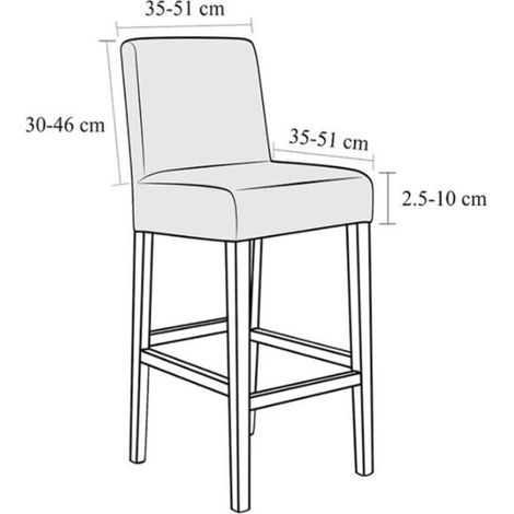 Coprisgabello da bar/sala da pranzo elasticizzato in 2 pezzi, in tessuto di velluto, ideale per casa, hotel e club. (1/4)