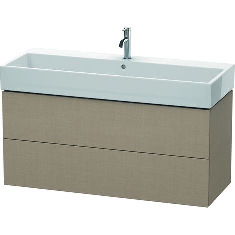 Duravit L-Cube mueble bajo lavabo suspendido, 2 cajones,