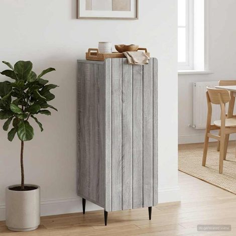 Buffet Sonoma gris 34,5 x 33 x 92 cm Bois d'ingénierie vidaXL (1/5)