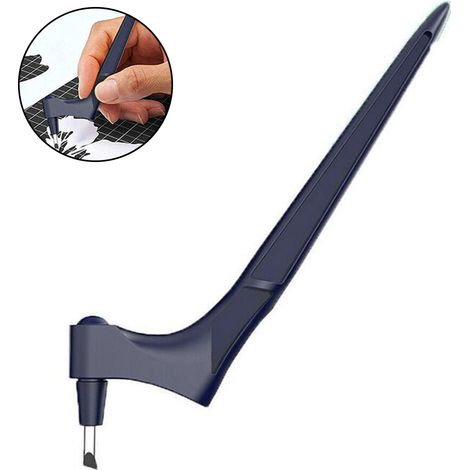 Cutter Rotatif - Lame Acier Inoxydable 360° - Règle Triangle Dessin - Pour Scrapbooking Et Découpe Papier - Lot De 3 Couteaux + 1 Règle (1/5)